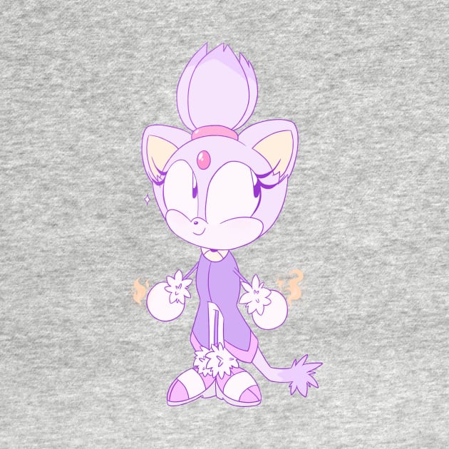 Classic Blaze the Cat by SpookytheKitty2001